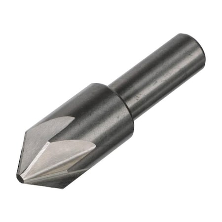 Chatterless Countersink, Series DEWCHAT, 112 Overall Length, Round Shank, 316 Shank Diameter,